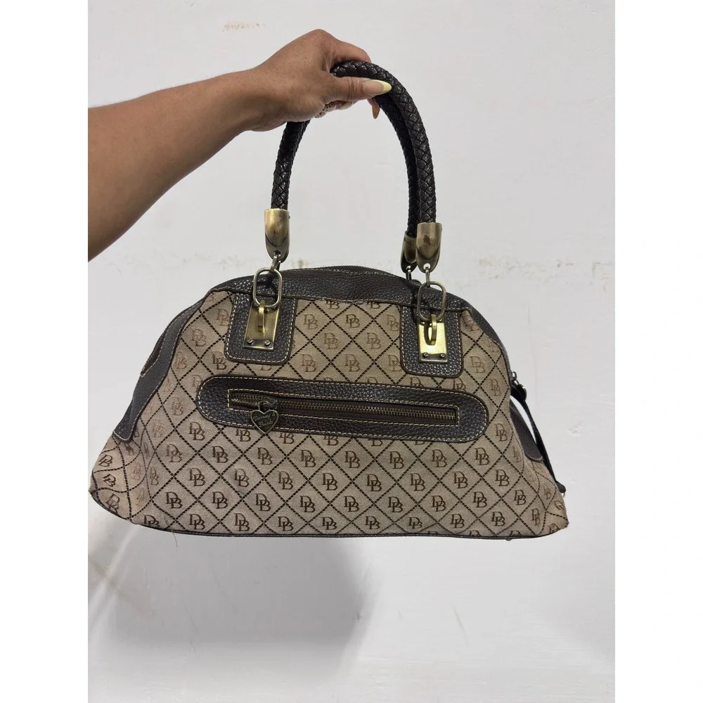 Authentic Vintage Dooney & Bourke Signature Monogram Bag